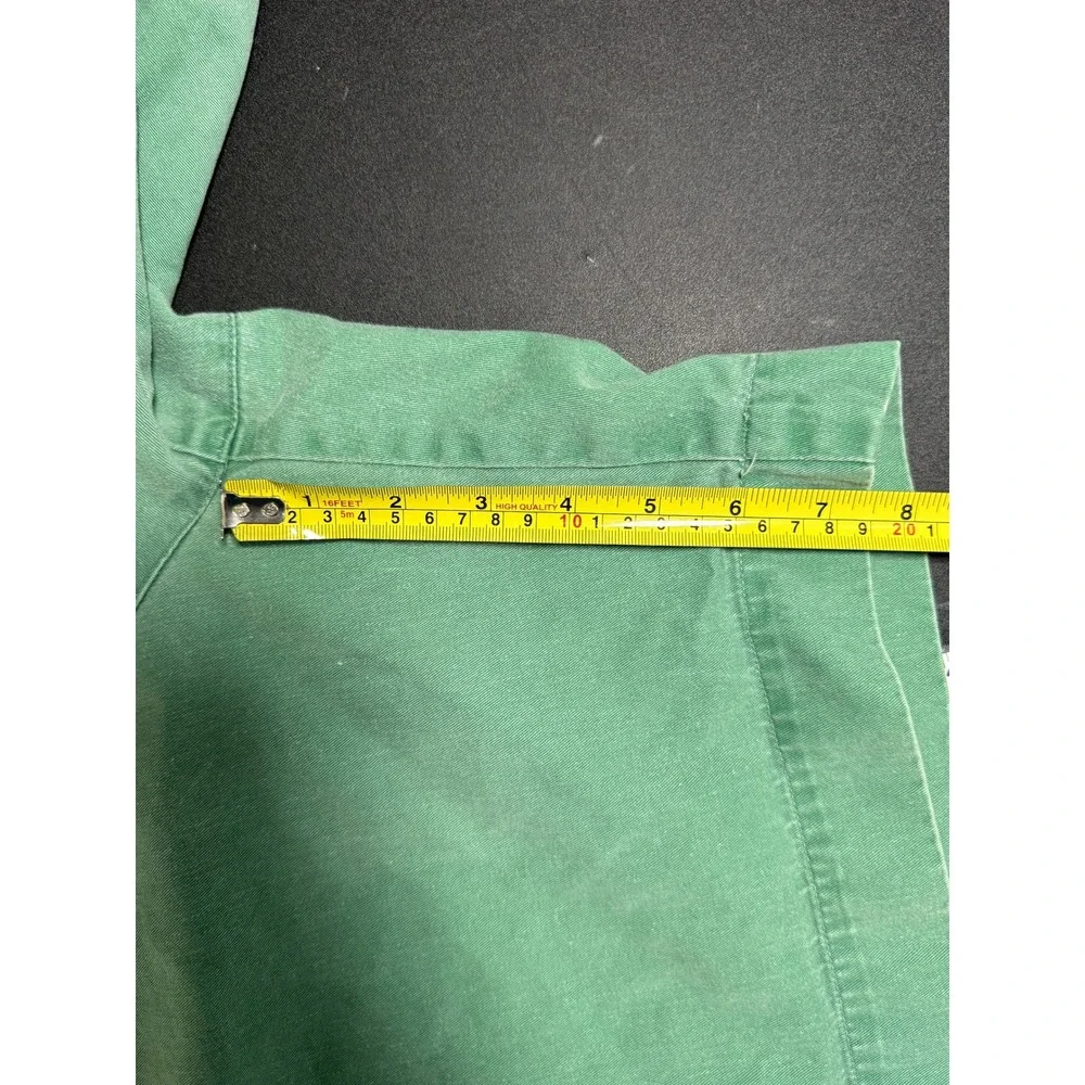 Vintage Banana Republic Safari & Travel Green Pleated Cotton Shorts Mens 38